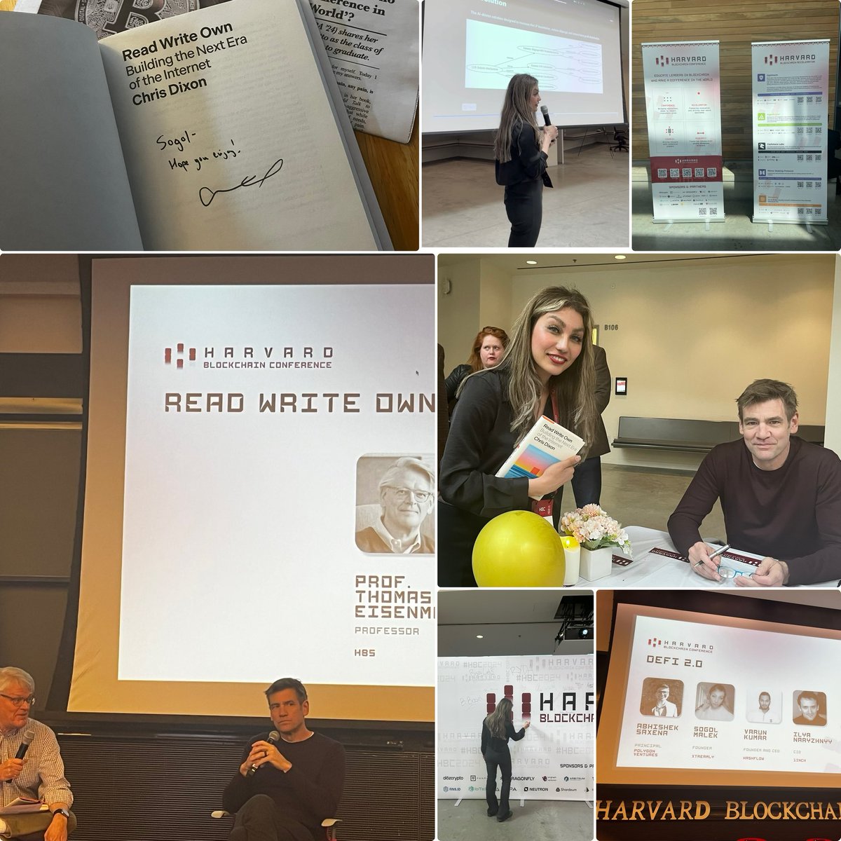 It was such an incredible honor to be finalists at prestigious @HBSCryptoClub demo day among strongest teams🏆🥇🦄🚀honored to meet @cdixon ❤️and have him signing off my copy of the best crypto book of all time “read write own”📚was so fun to share a panel w. best ppl in Defi 2.0