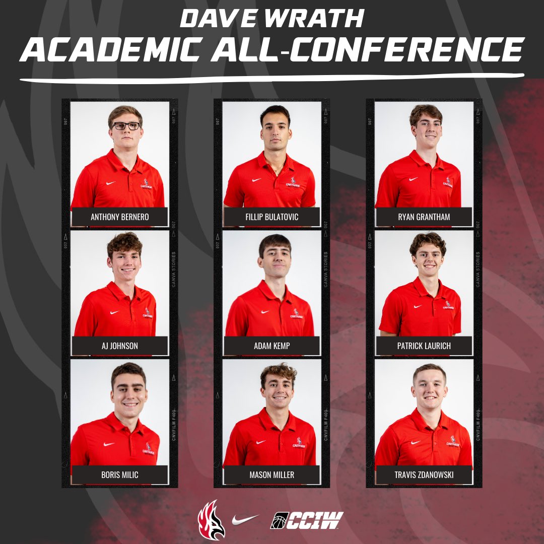 Carthage_MBB's tweet photo. Congratulations to sophomore Mason Miller who received the Jack Swartz Award! And congratulations to all of our student-athletes who were named to the Dave Wrath Academic All-Conference list 📚🏀

https://t.co/I1vv4dPUb0

#CarthageBasketball #FirebirdFamily #StudentAthletes https://t.co/KH1WowfMjH