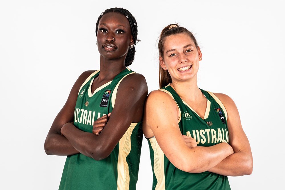 Junior Australian teammates and now WNBA teammates! Izzy Borlase at pick 20 joins Nyadiew at Atlanta!