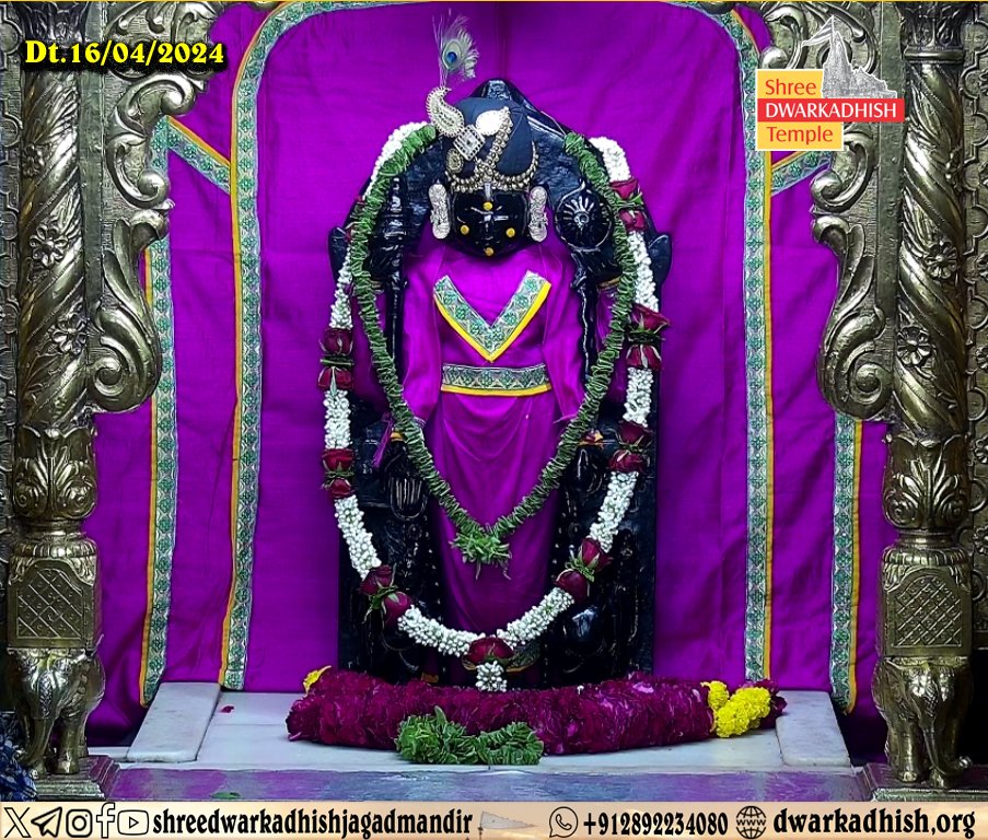 DwarkaOfficial's tweet photo. द्वारीकाधीशजी के मङ्गला  दर्शन 🙏🏻 https://t.co/JzSbc2lBYV