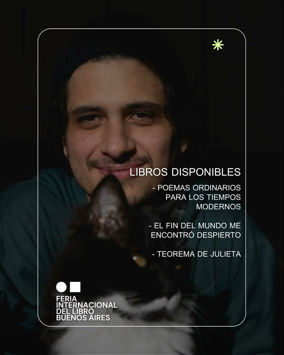 ¡Volvimos en forma de fichas! Ya algo había comentado, pero arrancamos la jornada de spam por la #FILBA

Este año vamos por partida triple:

- Mis libros otra vez junto a <a href="/NinaPezEditora/">Niña Pez Ediciones</a> 
- Firma de libros oficial a las 16hs del 04/05 (Sean puntuales, no cómo yo)
👇🏼