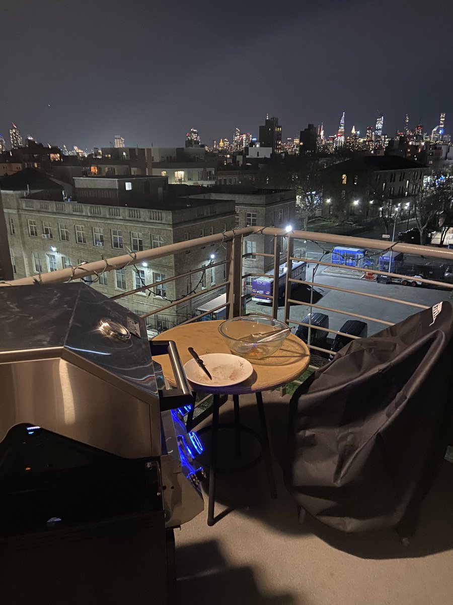 Grilling on the balcony tonight 🥩