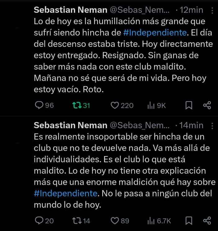 Podemos ver el momento justo en el que se le rompe el corazón (y el ojete).