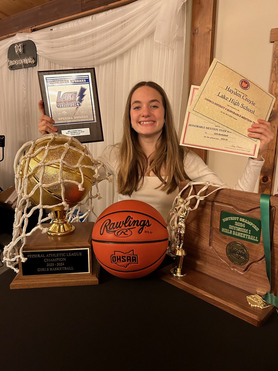 Lake High School 2024 
Federal League &amp; District Champs
Lake Defensive Player of the Year
Honorable Mention: 
Federal League; Stark County; District 4; Northeast Inland District