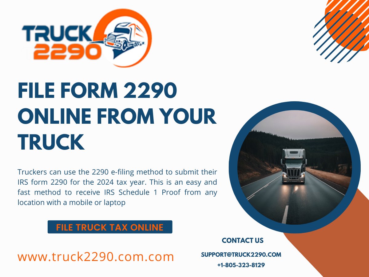 File Form 2290 Online From your Truck

#ExpertGuidance #Form2290 #OnlineFiling #TaxResources #GetStarted #Truck2290 #taxservices