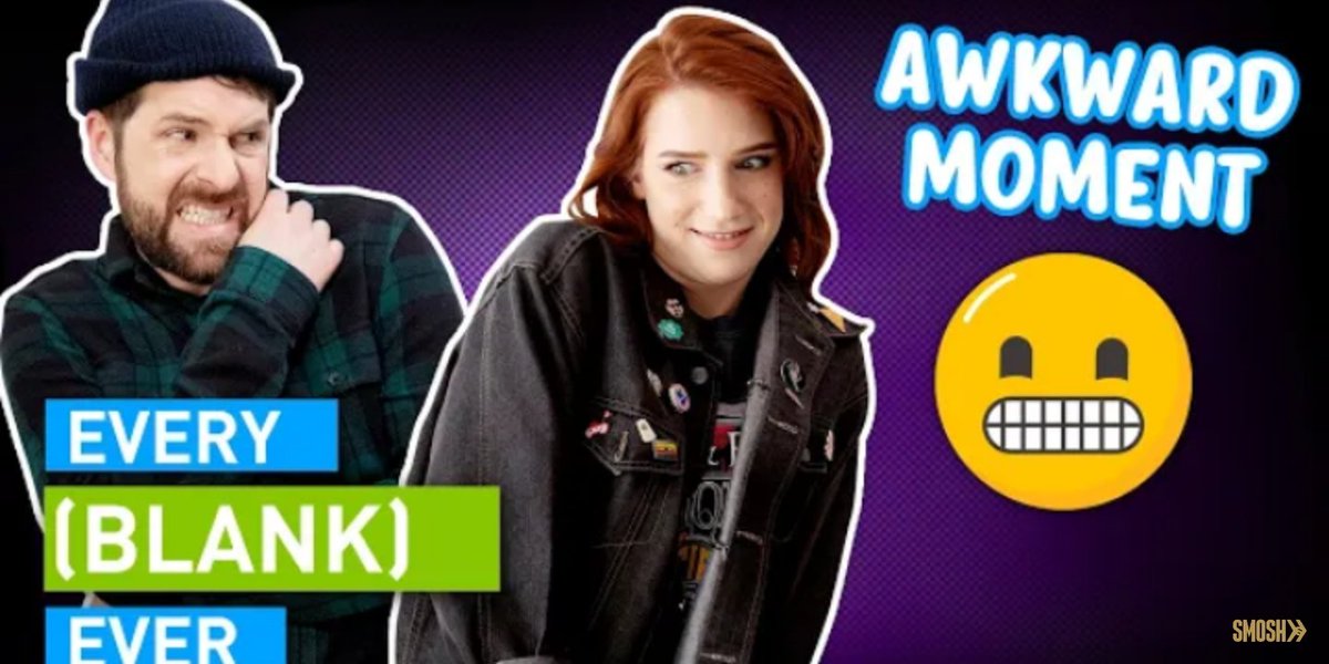 SmoshRewind's tweet photo. Today on @smosh: Apr 15, 2020

Smosh uploaded an episode of Every Blank Ever "Every Akward Moment Ever". Prepare to cringe. This is EVERY AWKWARD MOMENT EVER! This is @FilmingAmanda first Smosh video. https://t.co/XPobmwiU5o