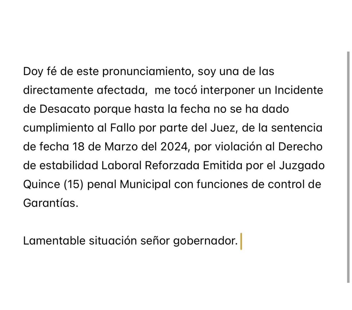 YuleMartin66535's tweet photo. Representante @GerselPerez tiene usted toda la razón, por eso doy fé de este pronunciamiento. No soy la única. Hay afectados de todas las poblaciones.
Lamentable situación @veranodelarosa @jorgecura1070 https://t.co/3uVcj6uEKF