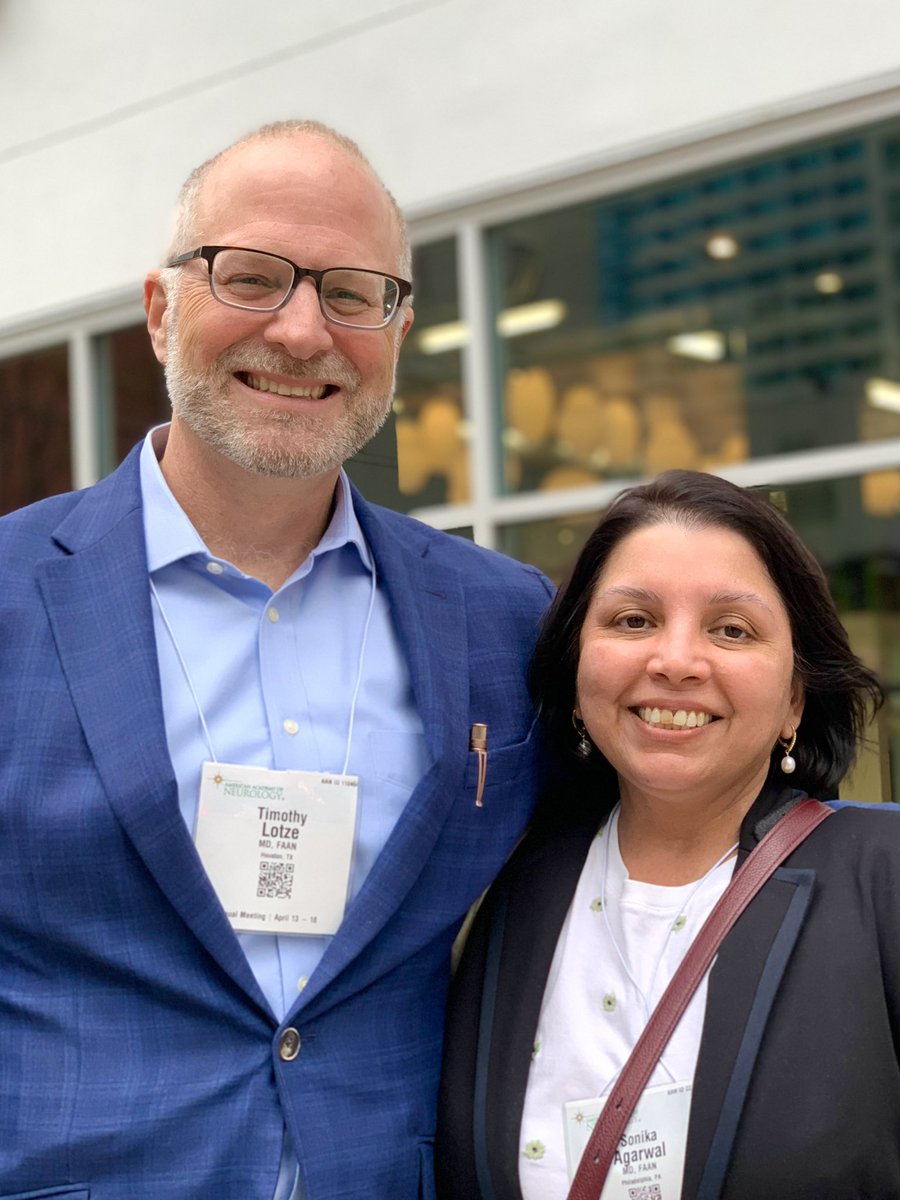 Dr. Sonika Agarwal, MBBS, MD, FAAN, FCNS (@agsonika) on Twitter photo Big #FAAN moment at <a href="/AANmember/">American Academy of Neurology</a> #AANAM2024
Always great connecting with @tlotze <a href="/BCMChildNeuro/">BCM Child Neurology & NDD Residency</a> Big #FAAN moment at <a href="/AANmember/">American Academy of Neurology</a> #AANAM2024
Always great connecting with @tlotze <a href="/BCMChildNeuro/">BCM Child Neurology & NDD Residency</a>