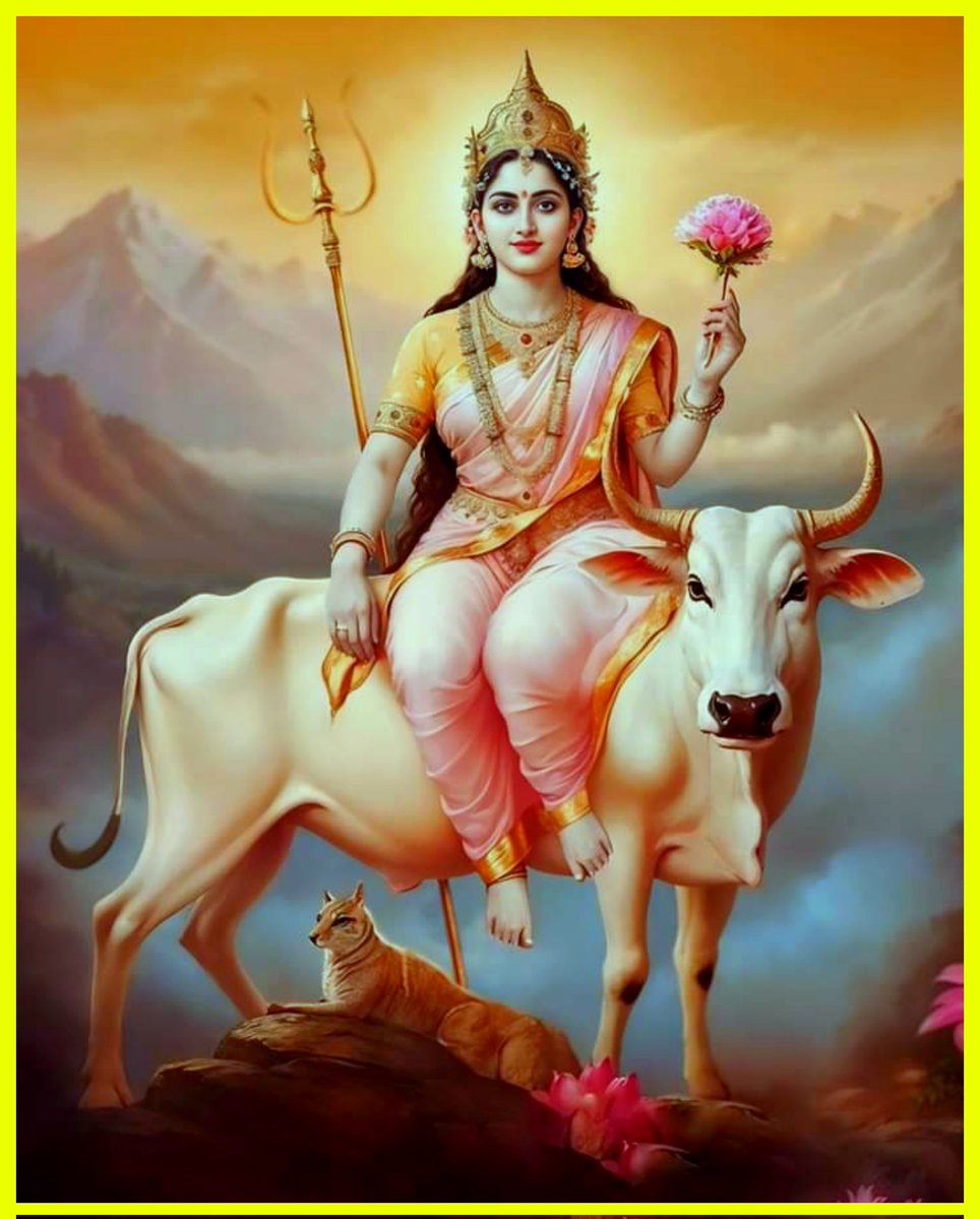 ' #माँ_महागौरी ' माँ दुर्गाजी की आठवीं शक्ति का नाम महागौरी है। #ऊँ_ऐं_हों_क्लों_महागौर्यें_नमः 🙏