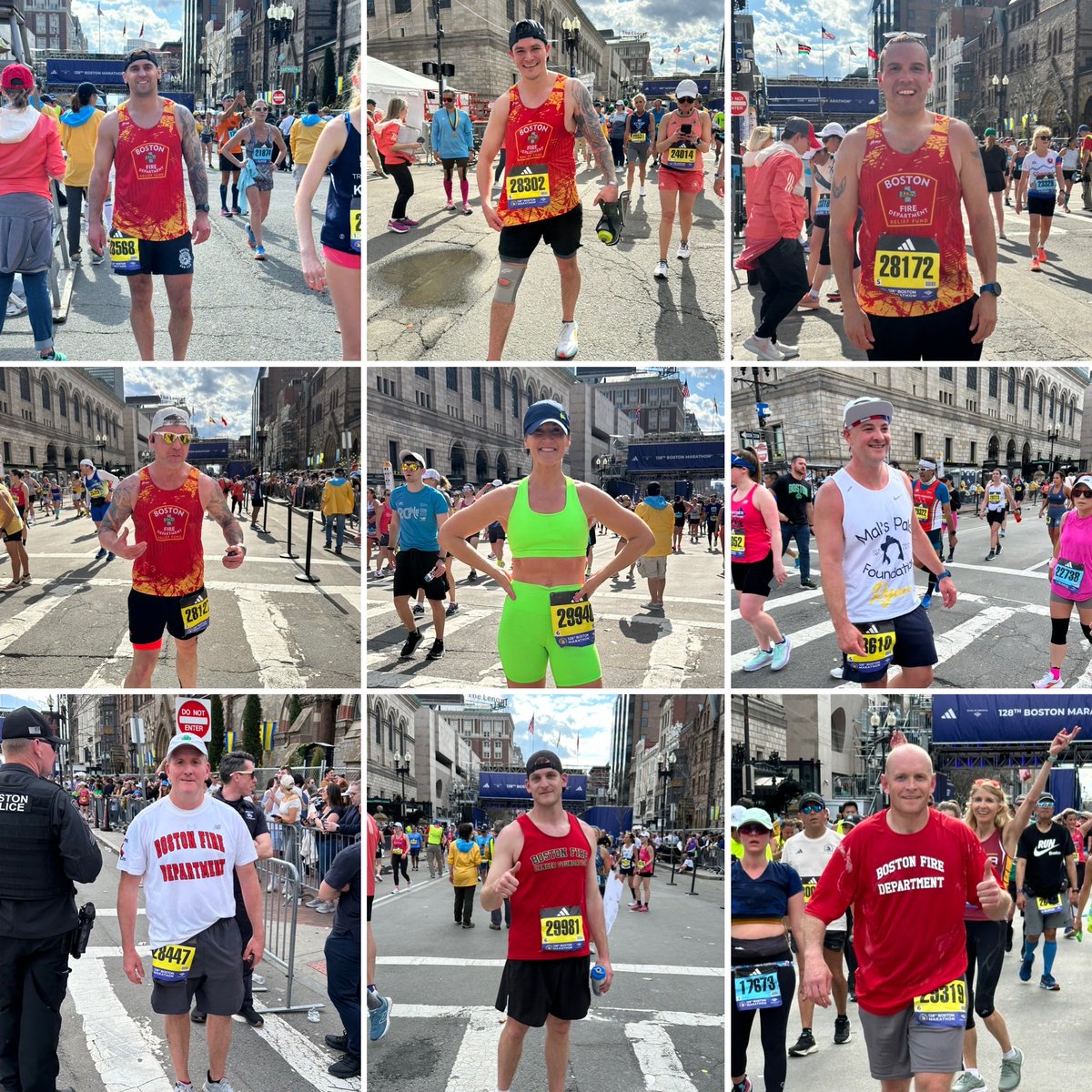 It was great to see all the smiling faces at the finish line today . Congratulations to all the runners who participated in the 128th Boston Marathon who helped raise awareness for important causes. A job well done you should be proud. ⁦@BAA⁩ ⁦