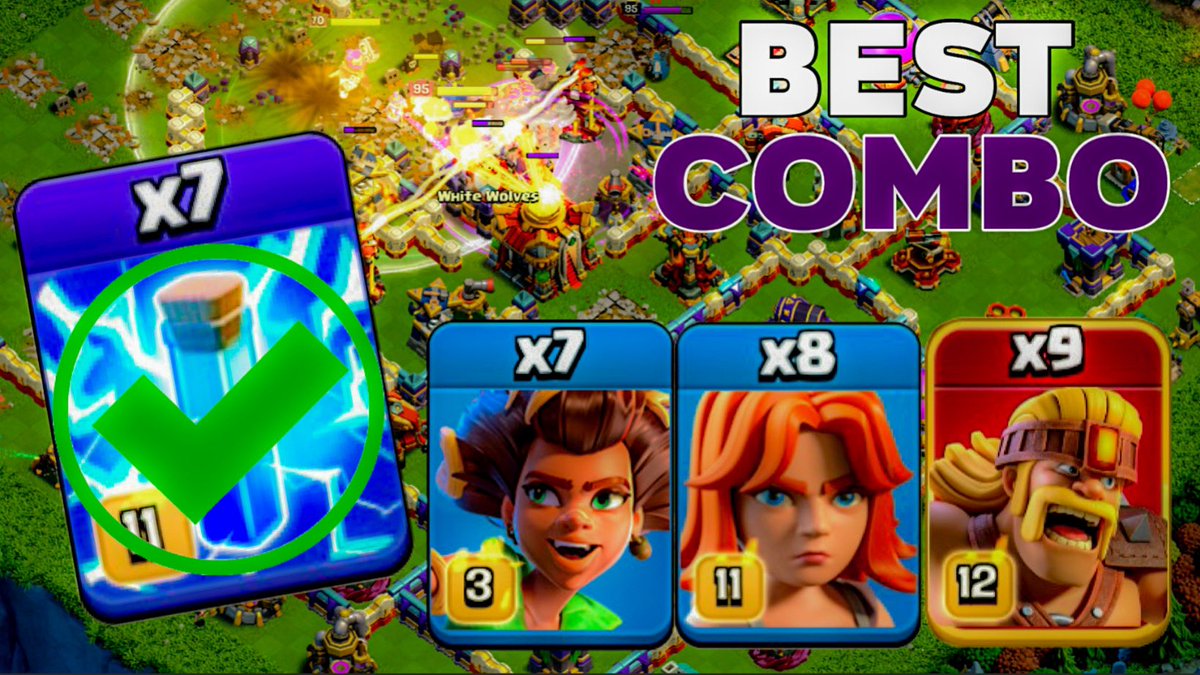 Unstoppable Combo! TH16 Zap Root Rider Valks & Super Barbarian Legend League Attacks! Click Here:youtu.be/uXUY3nESW2s #clashofclans #clashon #rootrider