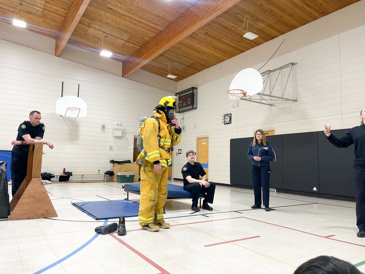 Before the Easter break, I arranged for our entire school to get a visit from <a href="/Regina_Fire/">Regina Fire</a> to learn about fire safety. Today, our class (and the other primary classes) had a chance to participate in some hands-on learning. It was a great experience for the kiddos!
