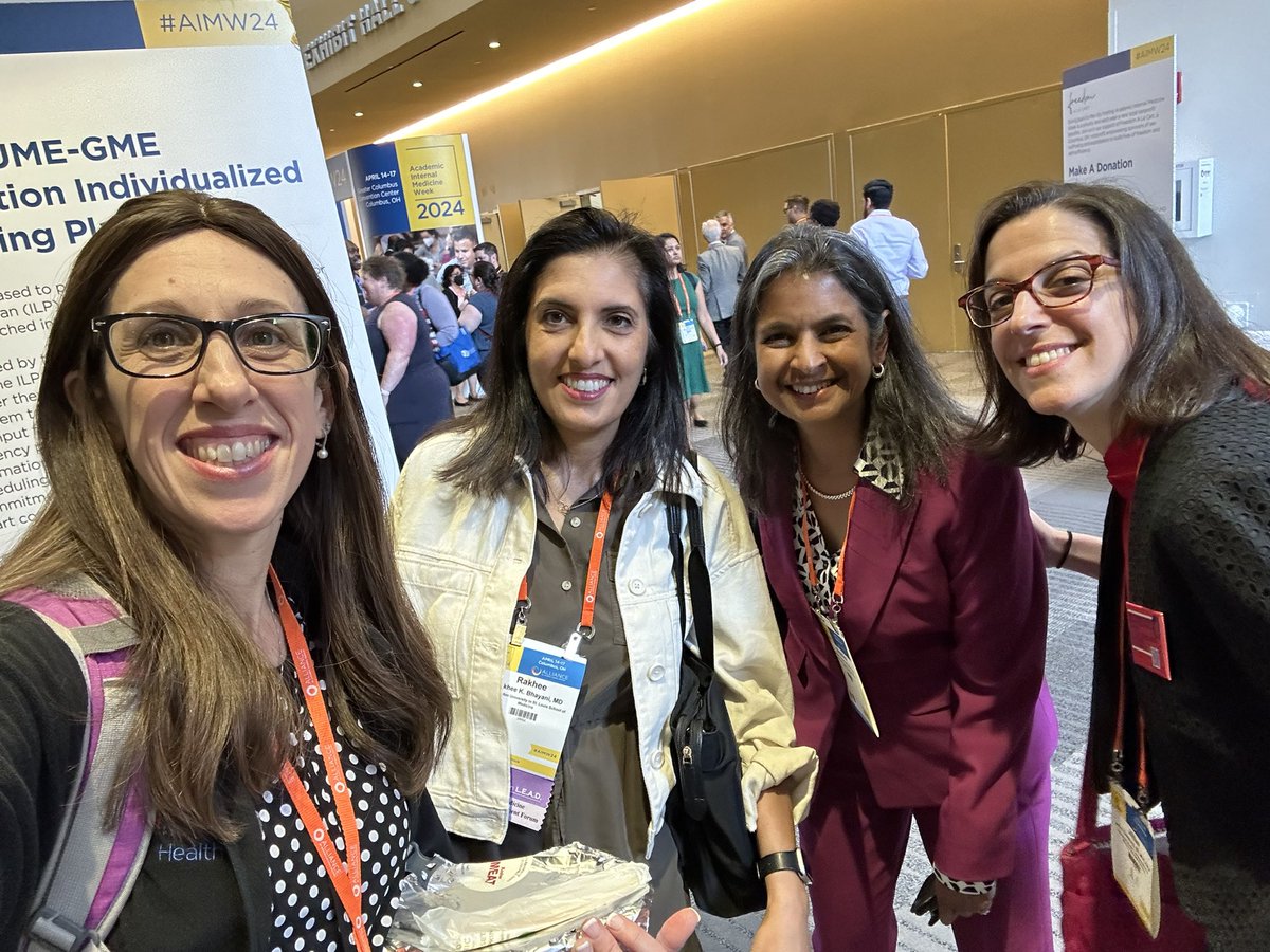 Love my #PSWIM group at #AIMW24 that supports clinician educator women for academic promotion in IM! @RakheeBhayaniMD @ShobhinaC #meded