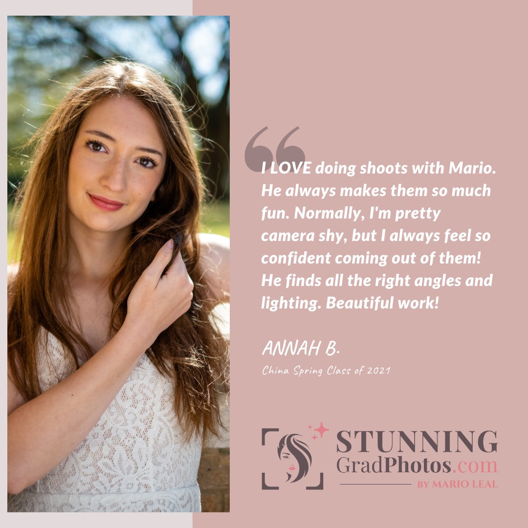Huge shoutout to Annah B. for her glowing testimonial! 🌟 Working with you is always a blast. Here's to finding your light and striking a pose with confidence!

#wacotexas #downtownwacotx #wacotexasgirl #graduationphotos #seniorportaits