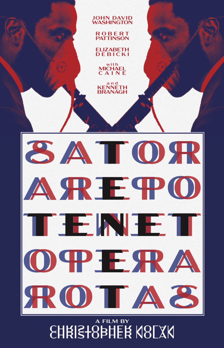 No one ever made a good #Tenet poster so I did it myself