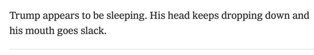 Too many late nights denying election results and inciting insurrections?