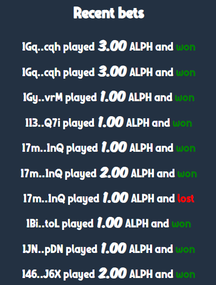 ALPHCoinflip's tweet photo. There are a lot of winning bets right now on https://t.co/ByqZriyWQv 👀

▶️ Come and try your luck: https://t.co/ByqZriyWQv https://t.co/11JUUx5fSO