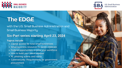 FREE workshop on 4/23. Searching for capital to finance a small business in a rural community? Join this webinar to learn tips for navigating the rural small business financing landscape. Register at smallbusinessmajority.org/webinar-series…