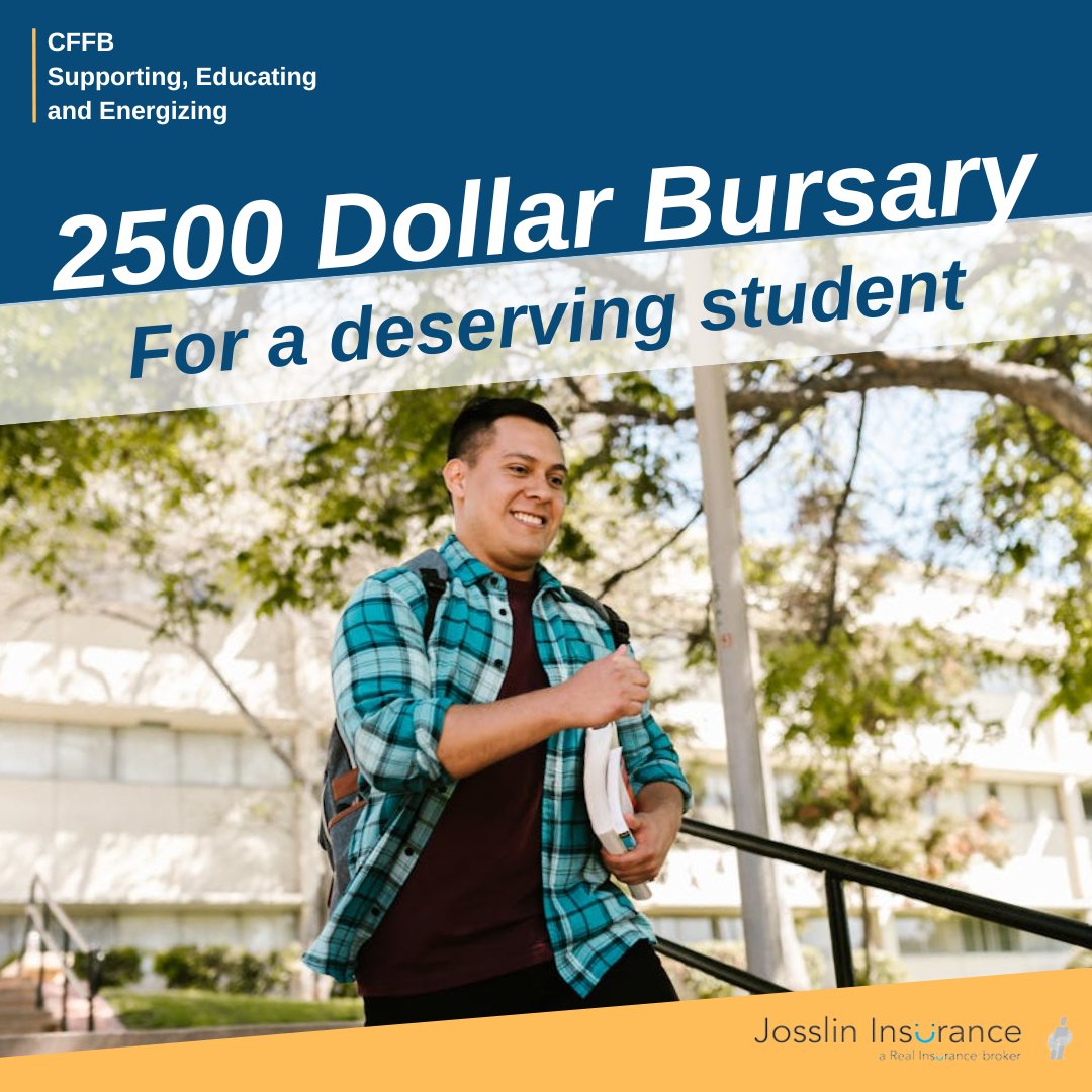 Are you a high school, post secondary, or trade school attendee? Josslin Insurance, partnering with the Centre for Family Business - KW is offering a $2500 dollar bursary for a deserving student. Apply here: surveymonkey.com/r/CFFB24