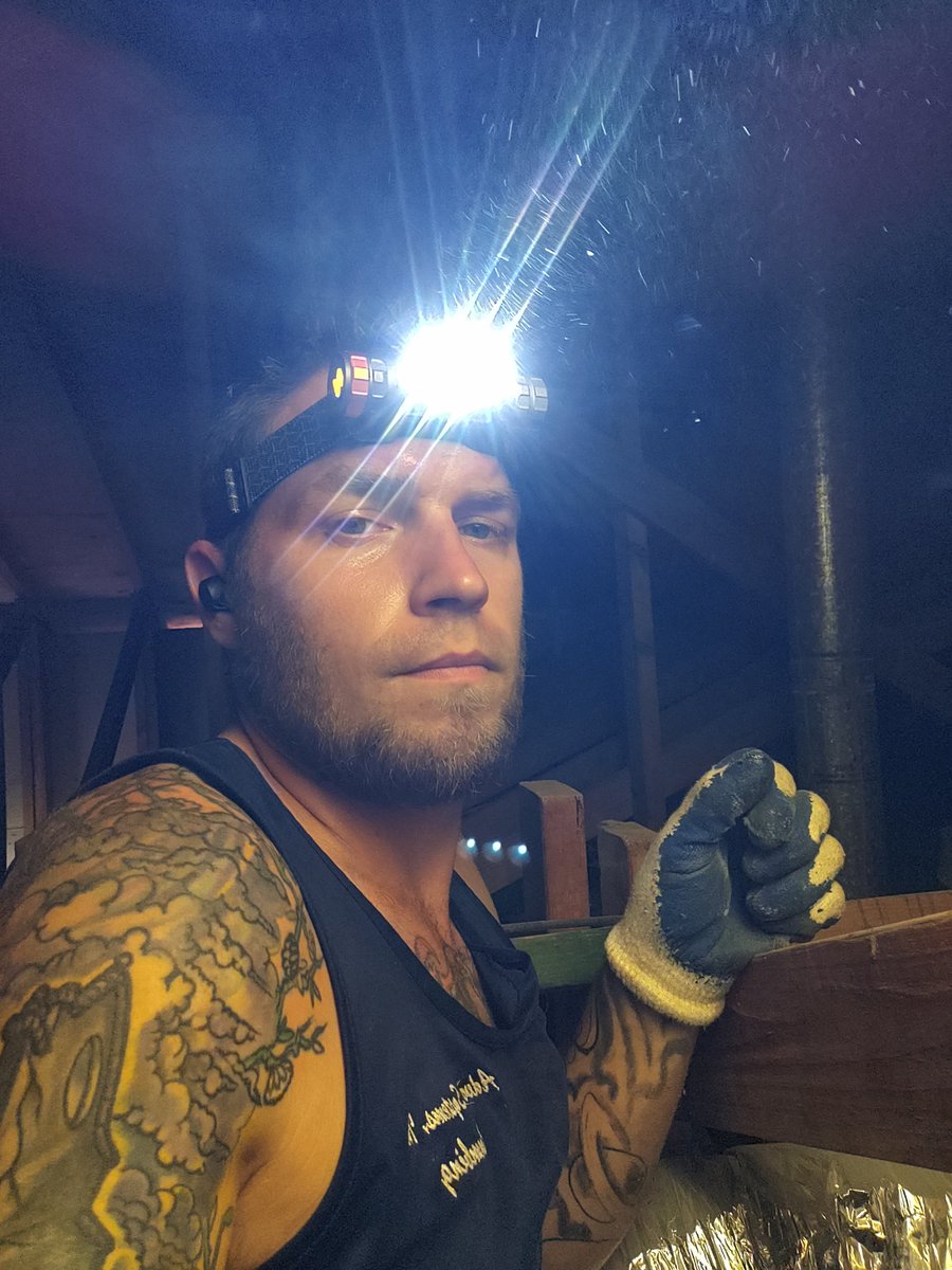 PlumberOFortune's tweet photo. First attic job of the spring 😩 https://t.co/B6FnhOEYpF