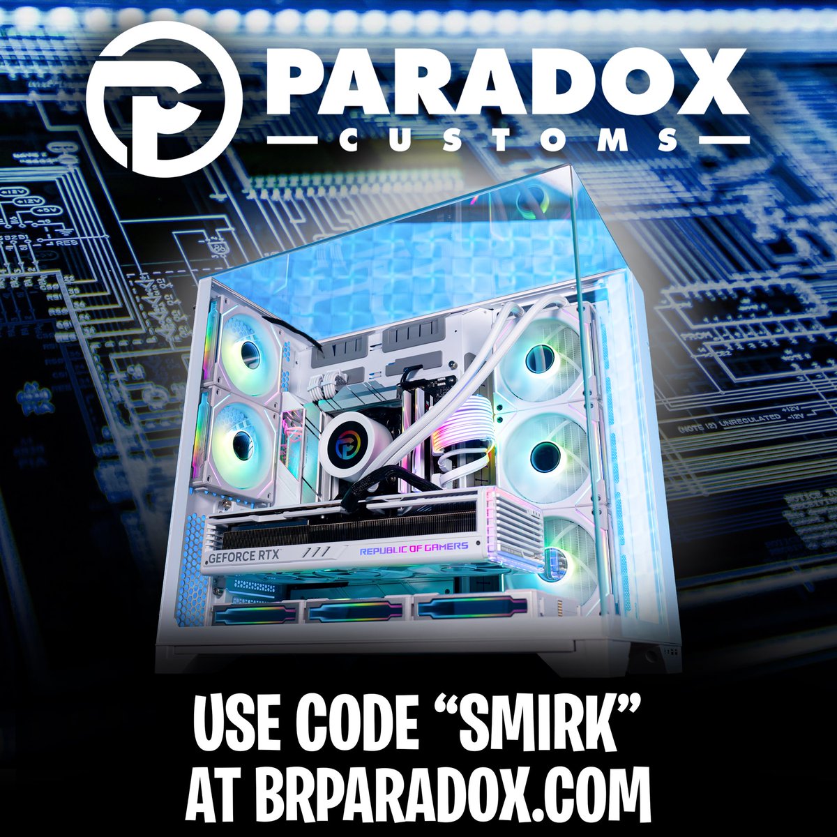 If you guys are in the market for a new PC, make sure you check out @Brparadox They make the BEST PCs in the business and when you do, be sure to use code “Smirk” at checkout!🔥💯