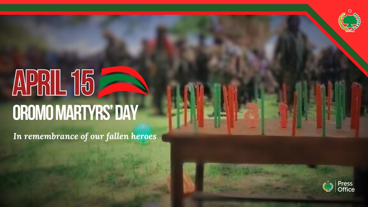 On this Oromo Martyrs' Day, we solemnly honour the brave souls who sacrificed everything for liberty and justice. Their legacy inspires us to continue the quest for freedom. #GGO2024