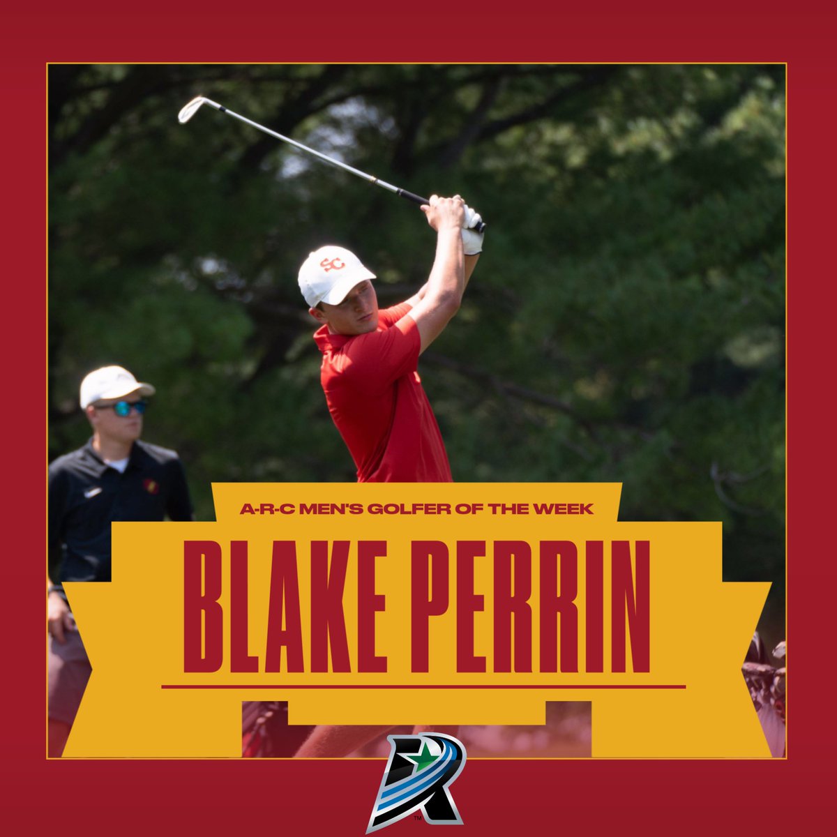 Blake Perrin of @golf_storm was named @AmerRiversConf Men's Golfer of the Week for the first time in his career.

Perrin fired a 74 for his second top-five finish of the season to pace the Storm in its home event last week.

📰 tinyurl.com/2af39xat

#rollriversMGOLF