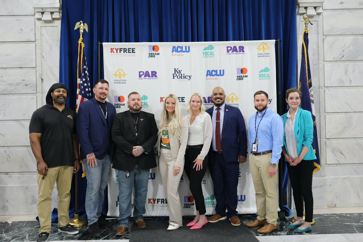 boxcarpr's tweet photo. We spent the afternoon with @thedreamcorps, a well-recognized national non-profit working to end mass incarceration. They hosted a press conference at the Capitol Rotunda in Frankfort to speak out against key issues…

(1/2) https://t.co/pGLXltaEny