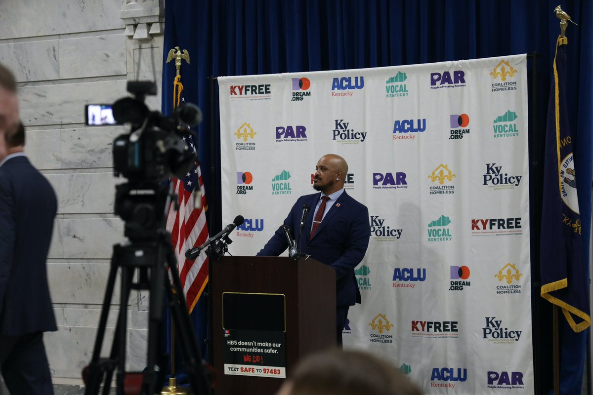 boxcarpr's tweet photo. We spent the afternoon with @thedreamcorps, a well-recognized national non-profit working to end mass incarceration. They hosted a press conference at the Capitol Rotunda in Frankfort to speak out against key issues…

(1/2) https://t.co/pGLXltaEny