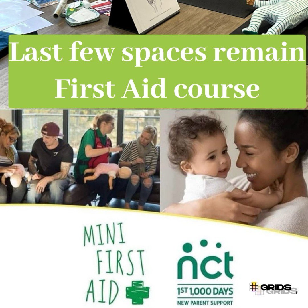 NCT_Preston's tweet photo. This Sunday we’re running a first aid course with @minifirstaiduk Lancashire, at Galloways in Penwortham.

There are just a few spaces left 👉 https://t.co/uNiqZcNwl7

#firstaid #preston #lancashire @NCTcharity https://t.co/TRAKfY7qlg