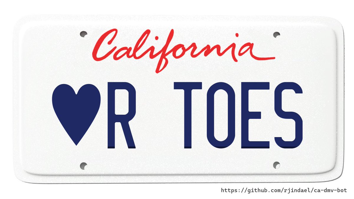 ca license plates tweet media