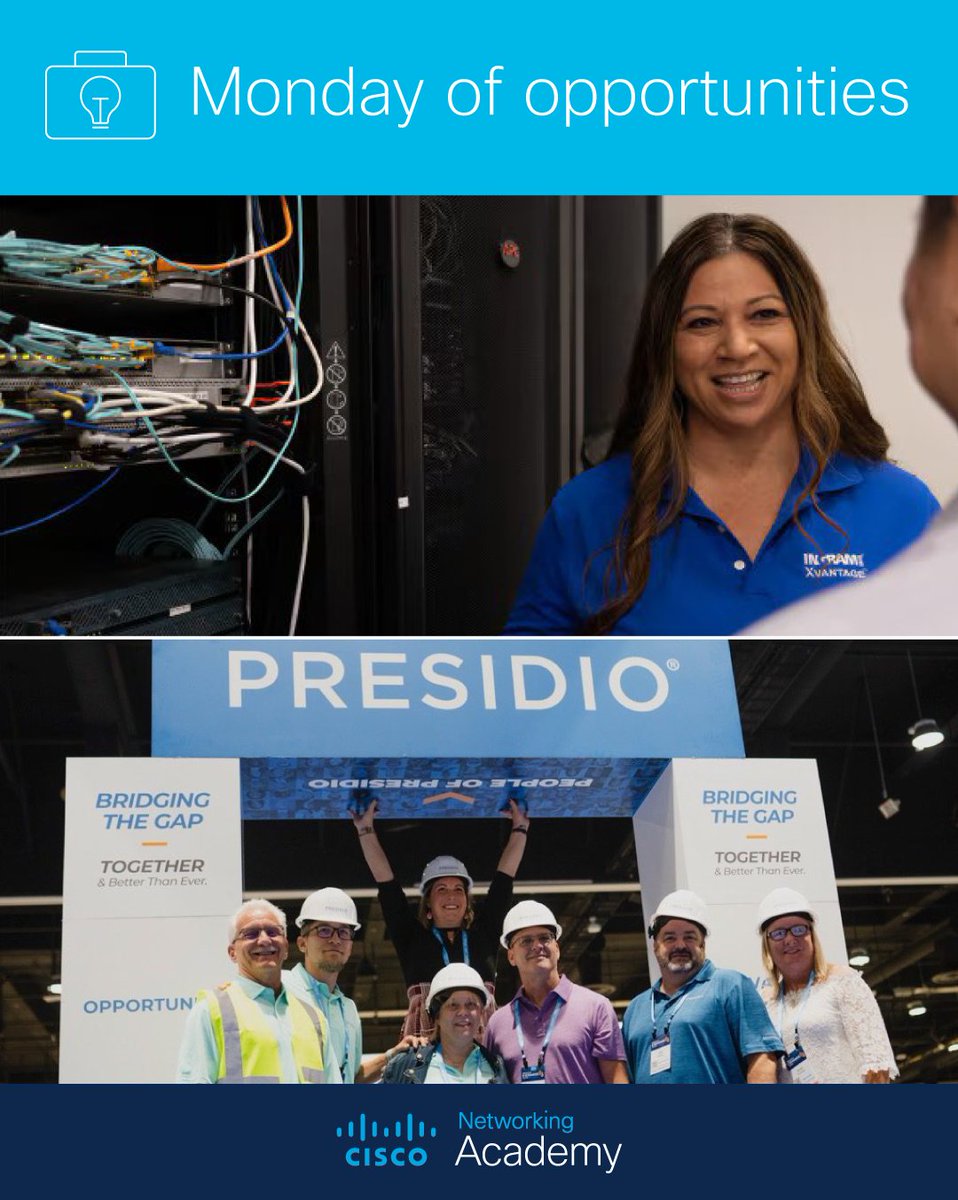 Let's start the week with new opportunities! Check out what @IngramMicroInc and @Presidio have to offer in #CiscoTalentBridge: cs.co/6010w0YZs