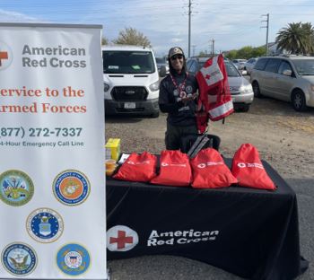 Our Service to the Armed Forces stand-down at McClellan Park was a huge success this past weekend! We handed out more than 45 comfort care bags and gave 50 'Get to Know Us' briefings for our active-duty and retired military and their families! #SAF