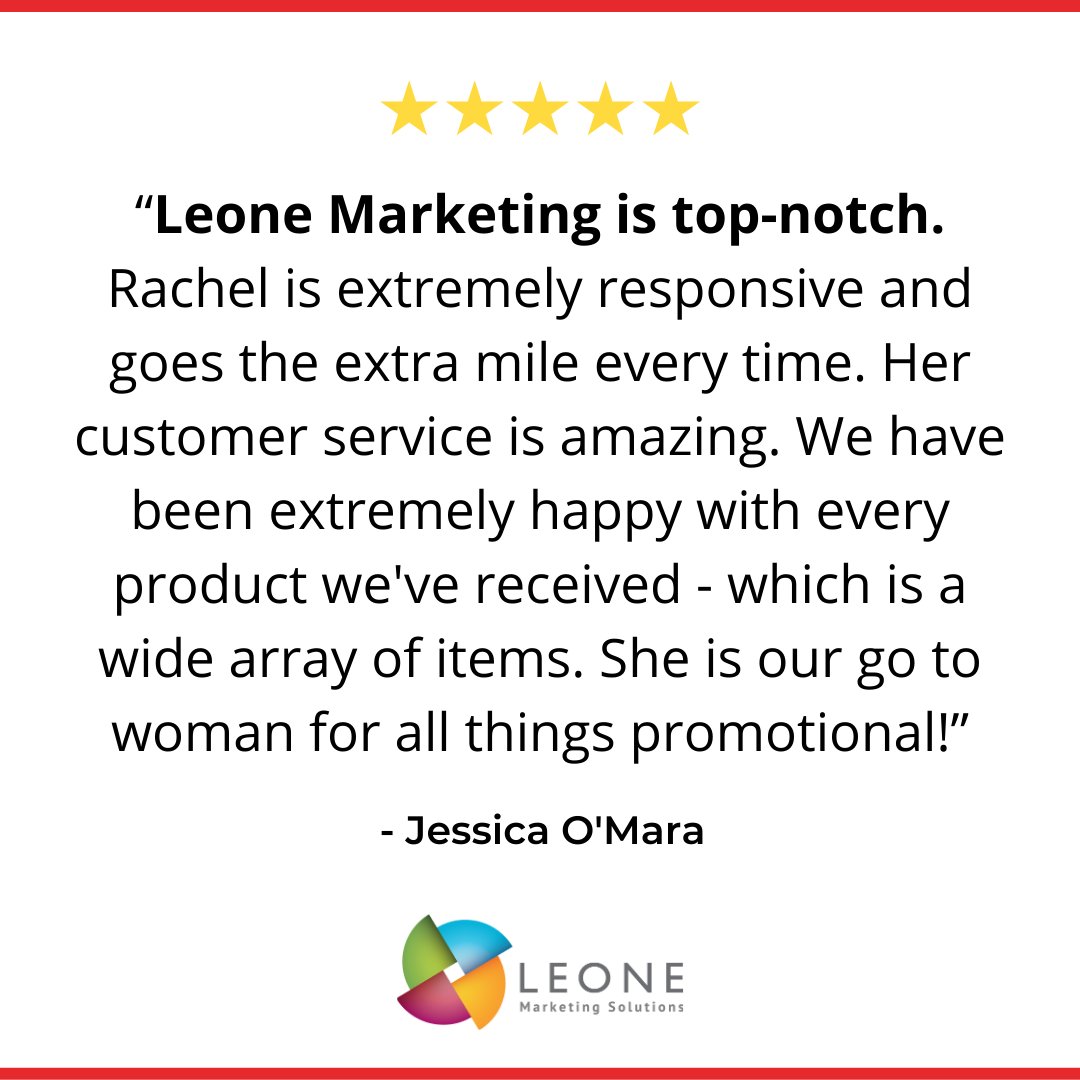 Testimonial from one of my happy customers!

You'll love working with us too!

#LeoneMarketingSolutions #testimonials #happycustomer #reviews #positivereviews #giveaways #hottestitems #promotions #promotionalitems #logo #promotionalproducts