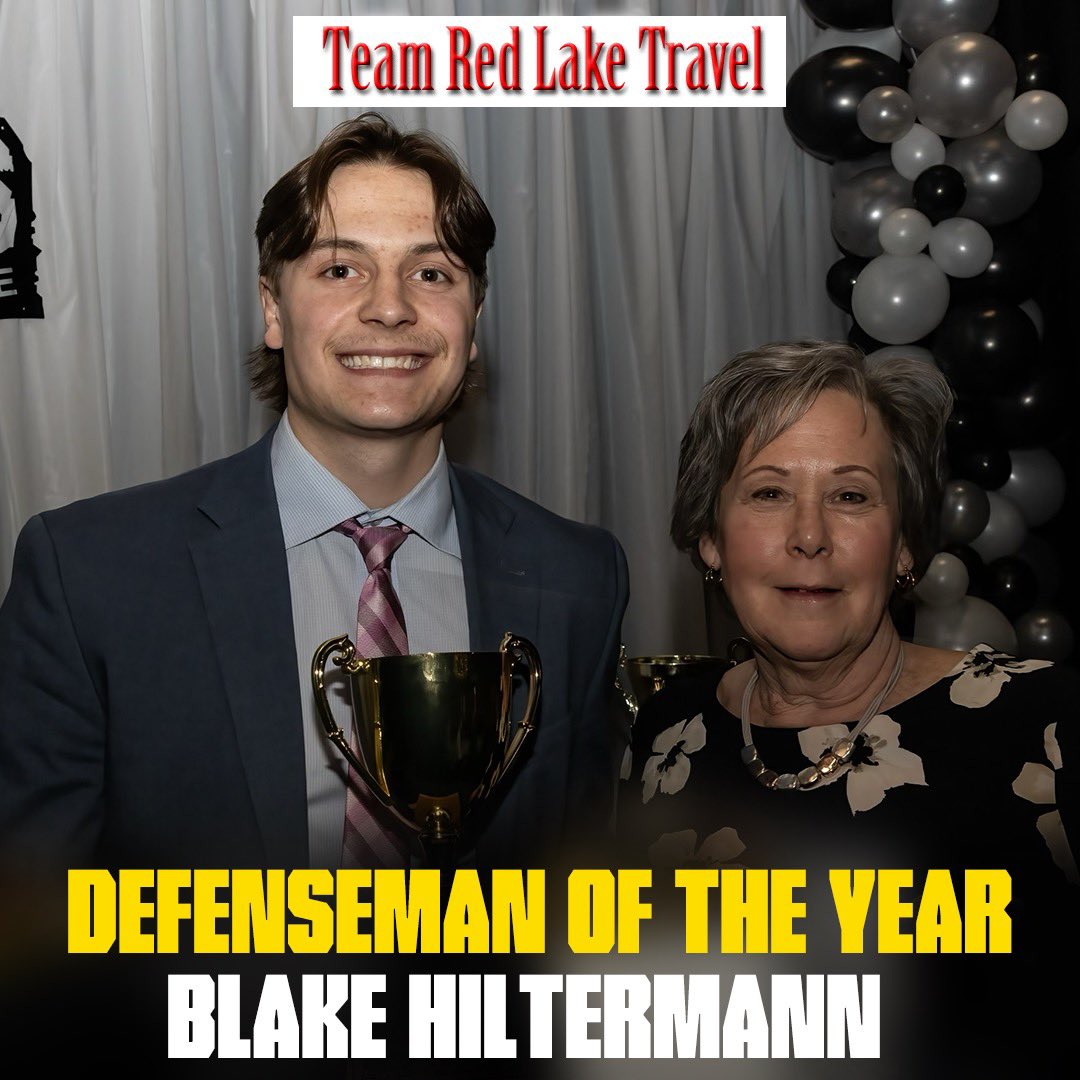 DMAN OF THE YEAR | Sponsored by Red Lake Travel, the 2023-2024 Red Lake Miners Top Dman is…

#10 Blake Hiltermann! 

#MinerFamily | #TheHardWay⚫️⛏️🟡