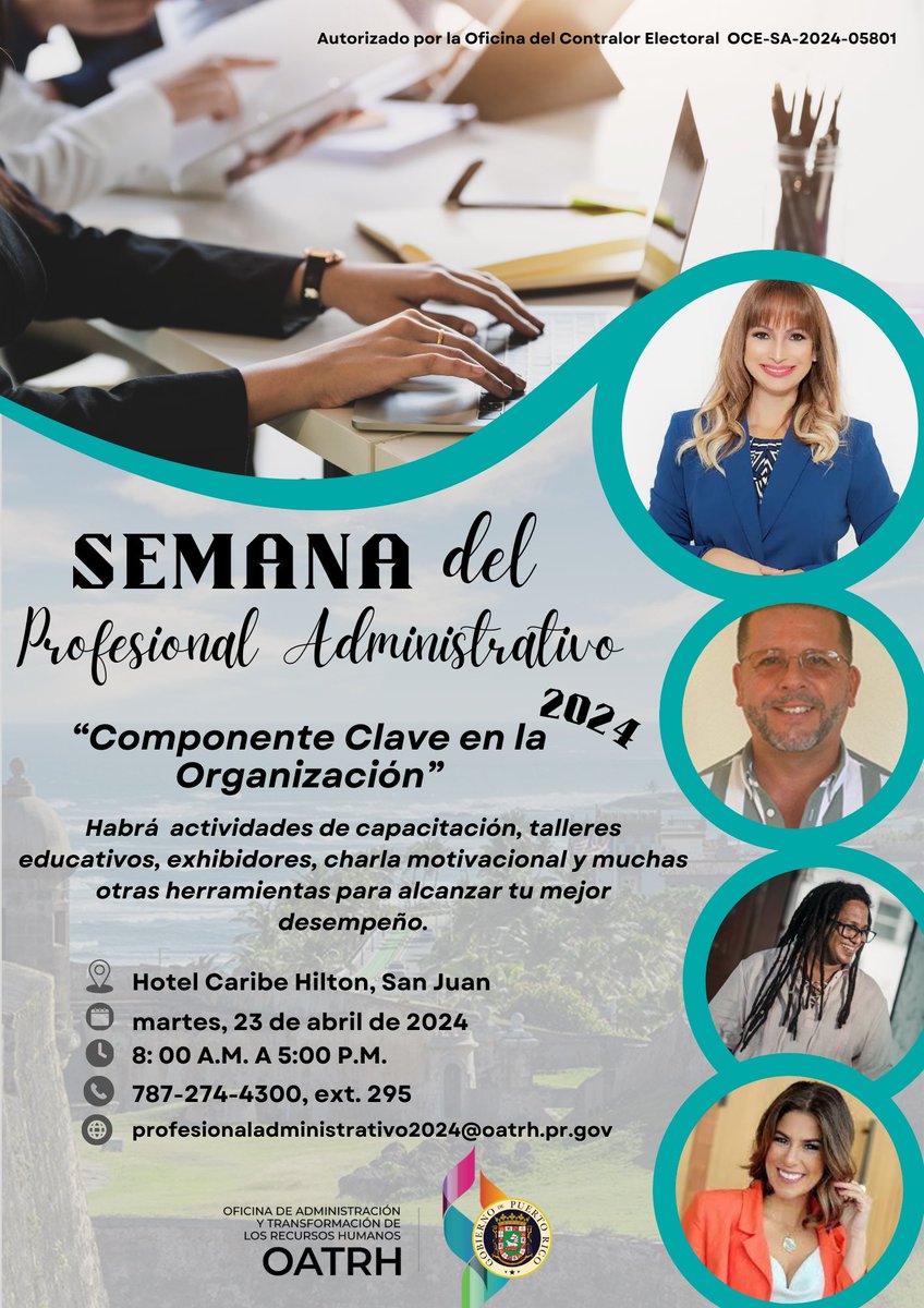 ¡Atención Profesional Administrativo! Se acerca tu semana y no te puedes perder el evento: “Profesional Administrativo 2024: Componente Clave en la Organización”. Te esperamos en el Hotel Caribe Hilton para una magna actividad donde habrá talleres educativos, de empoderamiento y…