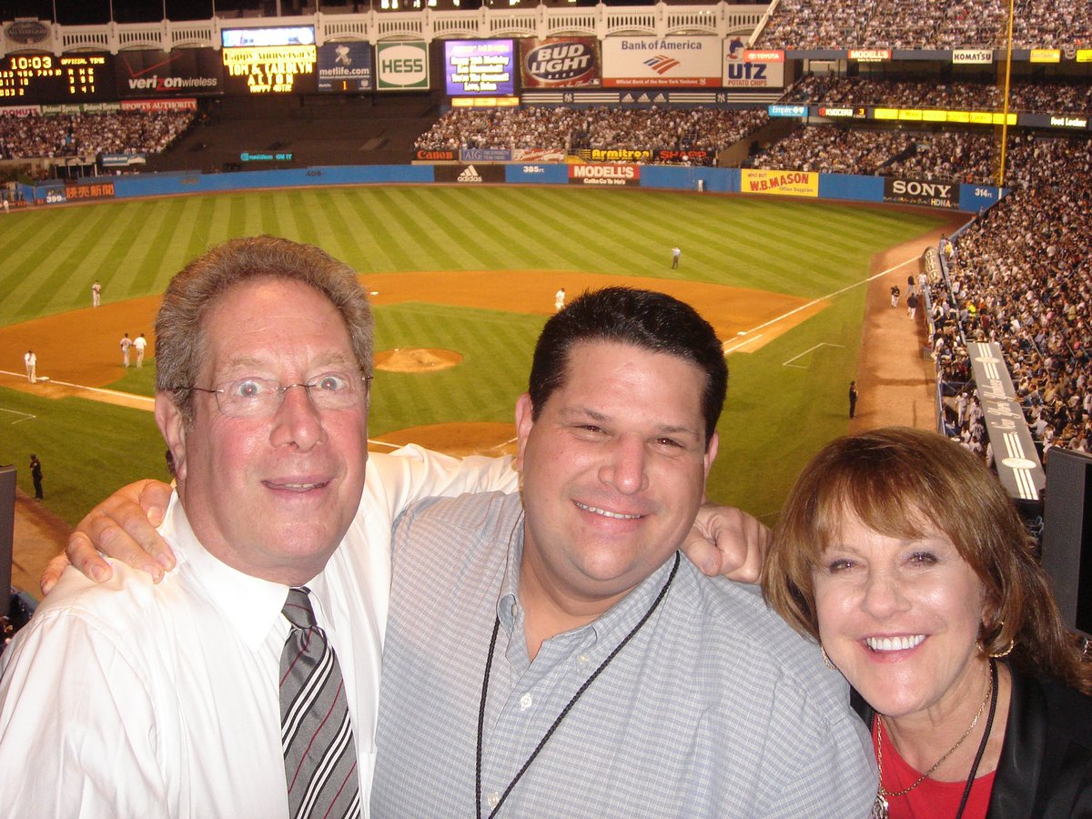 One of the great joys of my career was sharing the broadcast booth nightly with John & Suzyn for the Daily News 5th. Two of the best in the business and even better friends. Wishing John as much happiness in retirement as he’s had in the booth. (📸: Last night at the old Stadium)