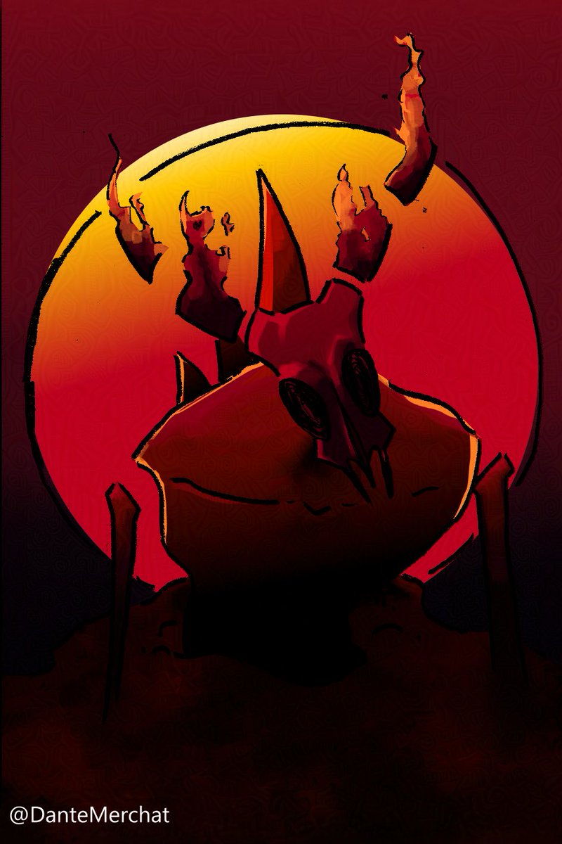 DanteMerchat's tweet photo. A drawing I made using only warm tones uwu

#2d #art #digitalartwork https://t.co/NhEiYk4KQI