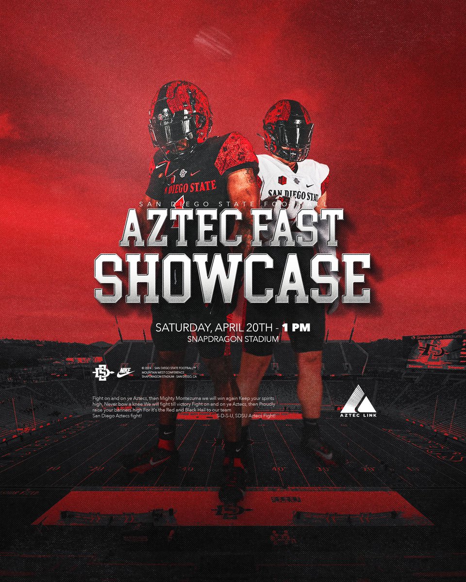 𝙎𝙃𝙊𝙒𝘾𝘼𝙎𝙀 𝙒𝙀𝙀𝙆‼️ 🎟️: goaztecs.com/AztecFAST