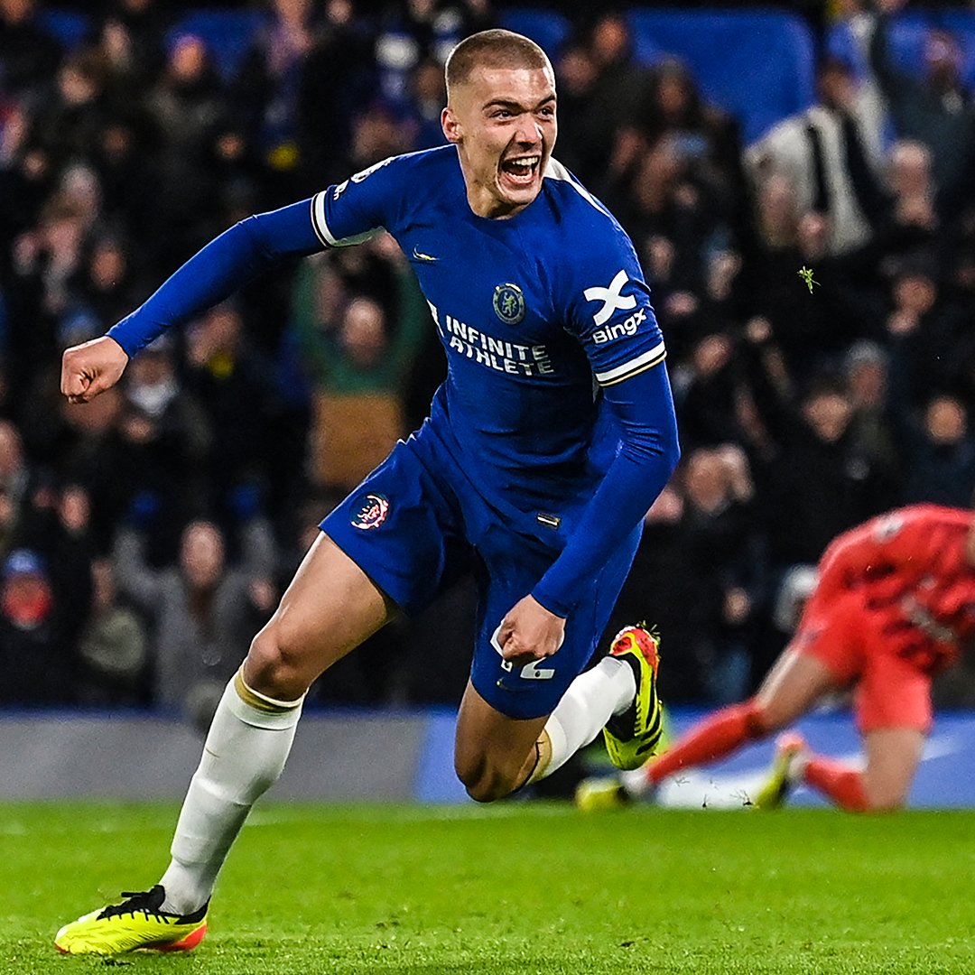 brfootball's tweet photo. 20-year-old Alfie Gilchrist was pumped to score his first goal for his boyhood club 💙 https://t.co/f505MxXITJ