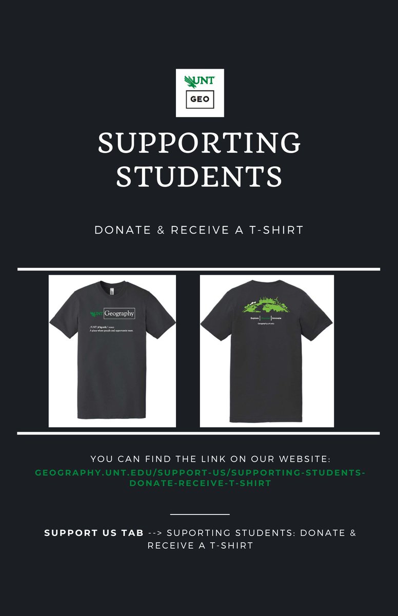 untgeography's tweet photo. Funds will go toward our Alumni Endowment fund to support student scholarships.

https://t.co/CQcZnvMkO9 https://t.co/EJ9fSSycCB
