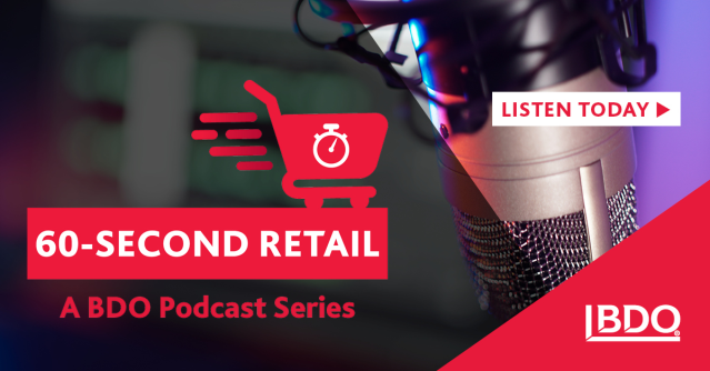 Retail's talent landscape is changing. @BDO_USA’s Ross Forman outlines the new priorities in this episode. Tune in to stay ahead of the curve. #RetailStrategy #RetailInnovation dy.si/apZM2