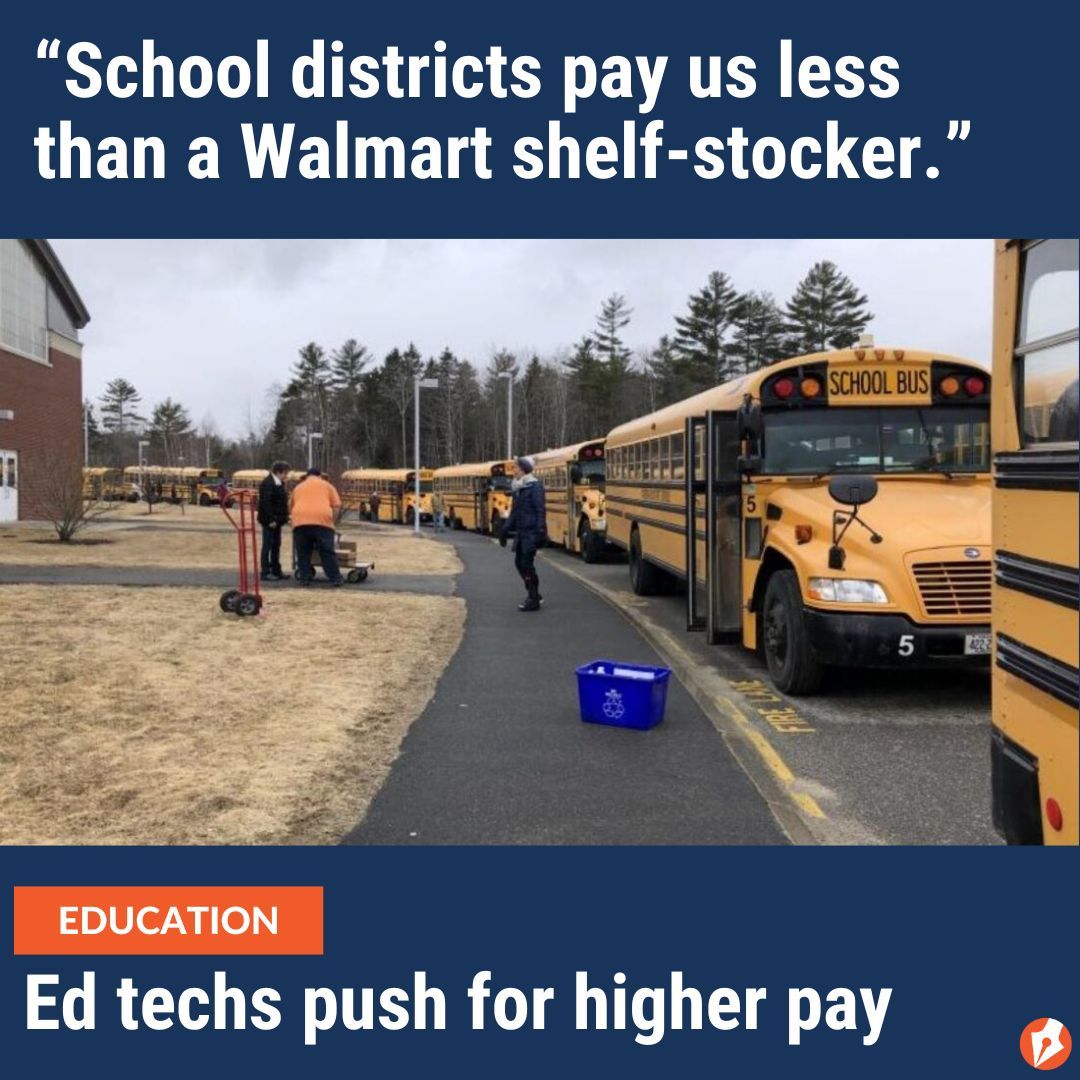 Data shows that dozens of school districts offered minimum wages for ed techs and other support staff that did not meet the current state minimum wage. READ: buff.ly/4cREmI5