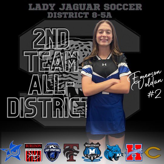 Congrats to our Lady Jaguars Soccer 2nd Team All-District player!!