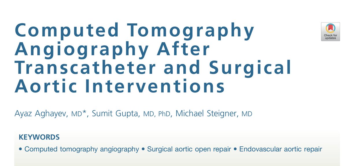 This review by @ayaz_aghayev @drsumitgupta @msteigner is one of the best pictorial review on the topic of normal and abnormal post operative appearance after transcatheter and surgical aortic interventions.
