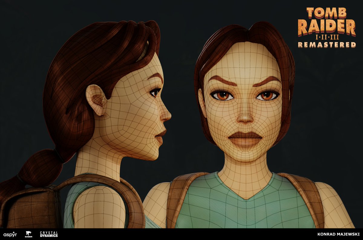 If you want to see more technical renders of #LaraCroft model from #TombRaiderRemastered  I invite you to my artstation gallery! 😊
🔴artstation.com/artwork/w02EbZ🔴