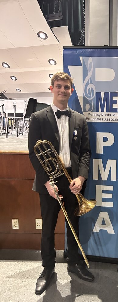 Congratulations Gus!  We’ll be cheering you on as you perform on the trombone in All-State Orchestra and on the viola in the Upper Merion HS Chamber Strings at the All-State Conference this week!! #Vikingpride <a href="/UpperMerionSD/">Upper Merion Area School District</a>