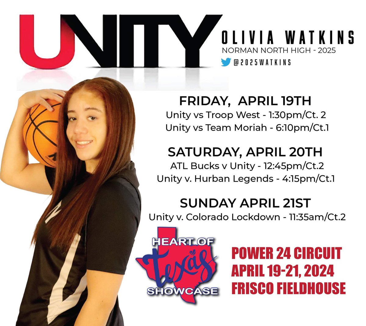 Coaches, catch my team and I this weekend at Frisco Fieldhouse! @unitybasketbal1 @Ajhawkinsbasket