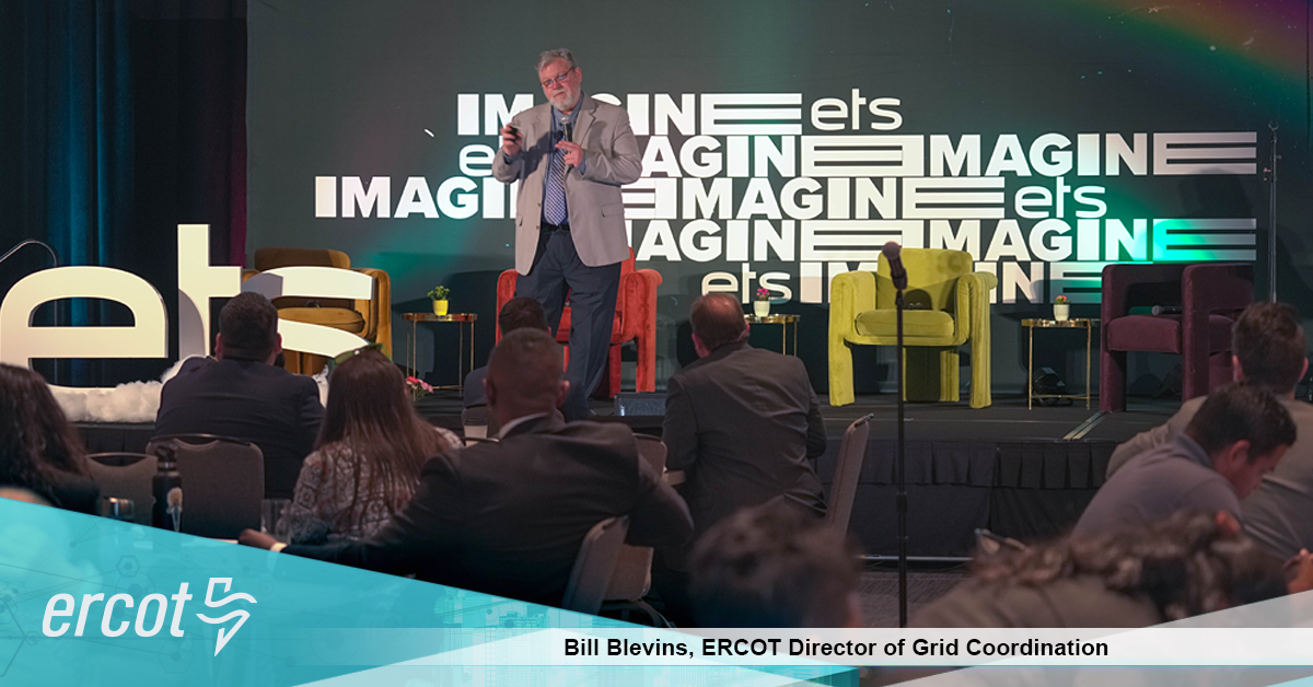 Bill Blevins, ERCOT director of Grid Coordination, spoke today at the Energy Thought Summit in Austin where he discussed the industry’s rapid transformation and how ERCOT has evolved in managing reliability and the flow of electric power.