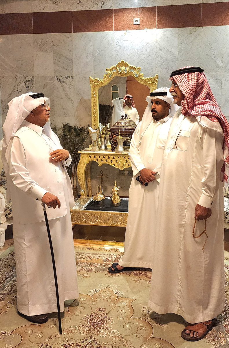 mana3301's tweet photo. ﷽
هذا المساء زياره خاصه في ضيافة:
الأخ الشيخ محمد بن ذيب المهان والأخ الشيخ علي بن نمش الشمري، بمناسبة عيد الفطر والإطمئنان على صحتهم. أسأل الله أن يديم المحبه والتقدير والمعزة بين الجميع. https://t.co/EzOG01SZYX